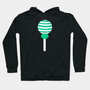 Mint green stripe lollipop Hoodie